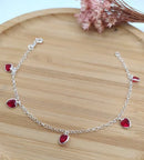 Pulseira Coração Zircônia- Prata 925