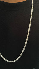 Corrente Elo Duplo 3.5mm/70cm - Prata 925