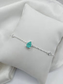 Pulseira Gota Zircônia - Prata 925
