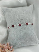 Pulseira Zircônias - Prata 925