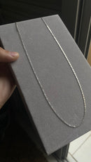 Corrente Piastrine 3mm/70cm - Prata 925