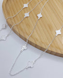Colar Van Cleef 60cm - Prata 925