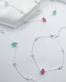 Pulseira Gota Zircônia - Prata 925