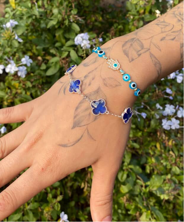 Pulseira 4 Trevos - Prata 925