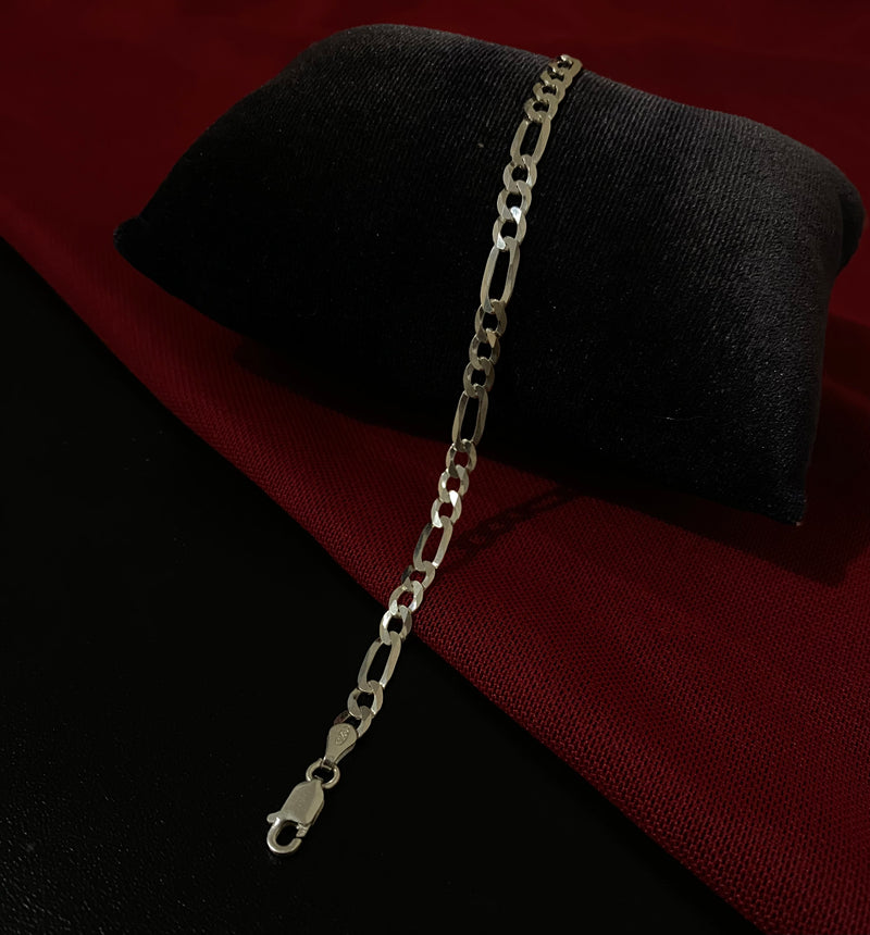 Pulseira 3x1 4mm/21cm - Prata 925