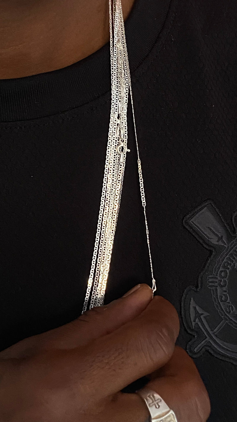 Corrente Gucci 1mm/70cm - Prata 925