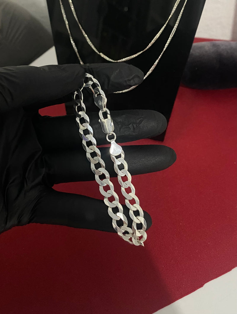 Pulseira Grumet 8mm/21cm - Prata 925