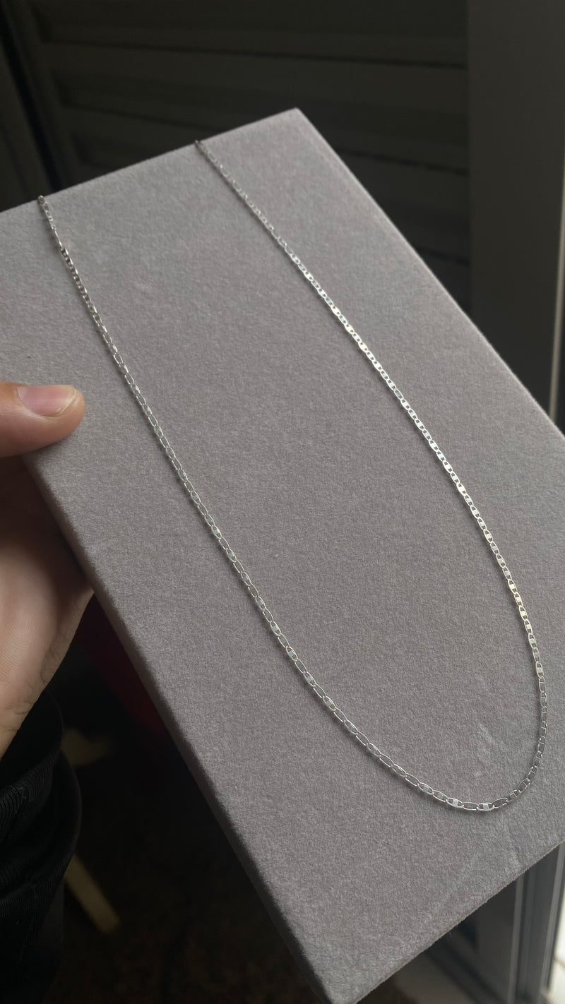 Corrente Piastrine 3mm/70cm - Prata 925