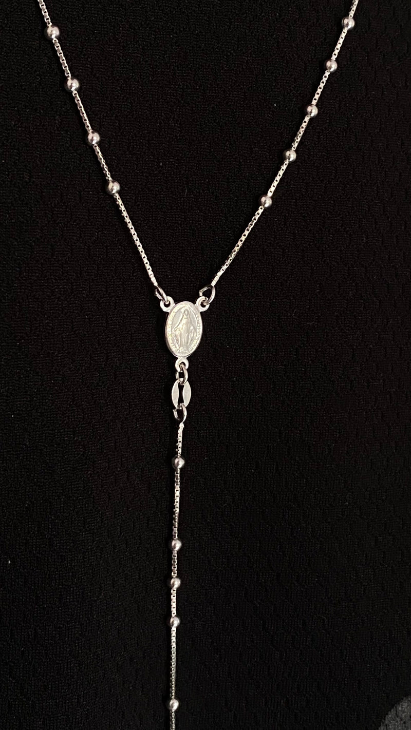 Terço em Prata 925 - 70cm