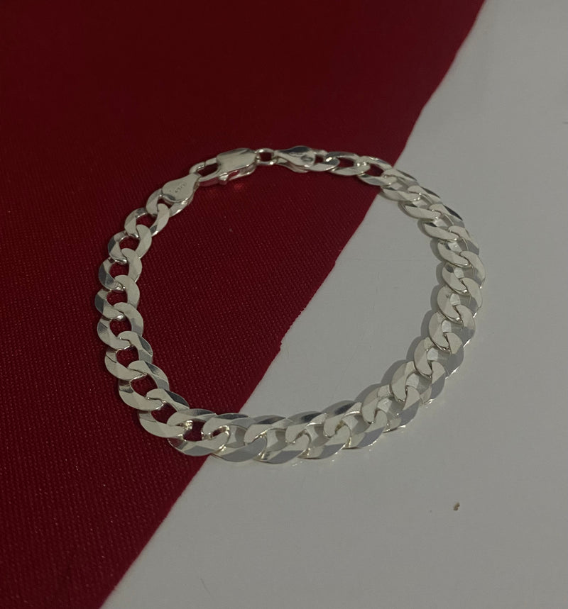 Pulseira Grumet 8mm/21cm - Prata 925