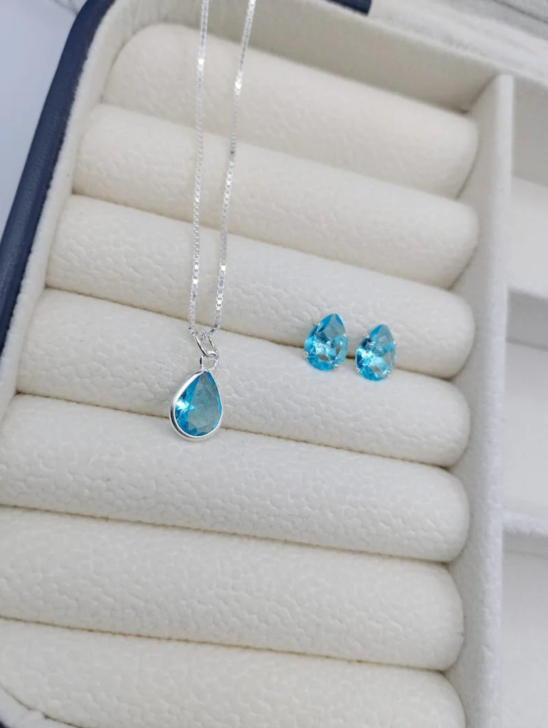 Corrente Gota 6mm/45cm - Prata 926